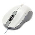 Мышь DeTech DE-5042G Rubber Shiny White, USB 