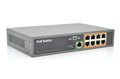Коммутатор POE 54V 8 портов PoE + 1 порт Gigabit Ethernet (UP-Link) корпус -металл, Black, встроенный БП