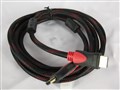 Кабель HDMI-HDMI V-1.4 1,5m 19PM/M OD-7.4mm 2 ферита, оплетка, Black/RED, коннектор RED/Black 