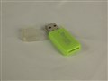 Картридер MERLION CRD-1GR TF/Micro SD, USB2.0, Green SD,MMC,SDHC,MiniSD,T-flash,MicroSD,M2,SonyMemoryStick,XD,CF