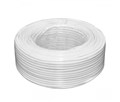 Кабель коаксиальный с питанием W100-3C2V+2x0.5mm, 0.5CU, 64x0.12m CCA желт экран, 75 Ом, FPE, 6,91мм, бел, PVC, 100м Ritar