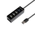 USB-хаб Grand-X Travel GH-409 (4 порти (1хUSB3.0+3хUSB2.0 вбудований USB-кабель)
