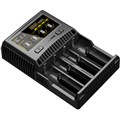 Зарядное устройство от 220V/12V, Nitecore SC4, Ni-Cd/Ni-Mh/Li-Ion/IMR/LiFePO4 (3.6-4.35V)/3A, LED, Box 
