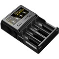 Зарядное устройство от 220V/12V, Nitecore SC4, Ni-Cd/Ni-Mh/Li-Ion/IMR/LiFePO4 (3.6-4.35V)/3A, LED, Box