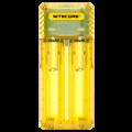 Зарядное устройство от 12V, Nitecore Q2 Yellow, 2 канала, Li-Ion/IMR 2A max, LED, Blister