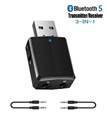 Адаптер Bluetooth v5.0 HQ-Tech ZF-169 Plus, USB power, A2DP+AVRCP, DC3.5, LED, box 