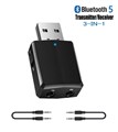 Адаптер Bluetooth v5.0 HQ-Tech ZF-169 Plus, USB power, A2DP+AVRCP, DC3.5, LED, box