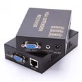 Удлинитель VGA сигнала активный до 100m по витой паре  RJ-45, Black, BOX 