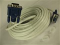 Кабель VGA 15m HD15M/M White с 2-я ферритовыми кольцами 