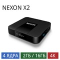 ТВ-приставка NEXON X2 (2/16 Gb) 4-ядерная на Android 7.1 Процессор S905W (4 ядра), Wi-Fi, LAN, Bluetooth 4.1