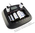 Зарядное устройство от 220V/12V, USB, everActive NC-900U , 8 каналов, Ni-Mh, Test, LED+LCD, Box