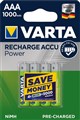 Аккумулятор AAA/(HR03) Varta Pro R2U (5703), 1000mAh, LSD Ni-MH, блистер 4шт., цена за уп., China
