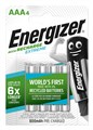 Аккумулятор AAA/(HR03) Energizer Recharge Extreme, 800mAh, LSD Ni-MH, блистер 4шт, цена за уп.