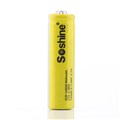 Аккумулятор 14500/AA Li-Ion Soshine 14500-3.7-900 Button Top, 900mAh, 1.8A, 4.2/3.7/2.8V, желтый