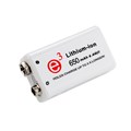 Аккумулятор 6F22 (крона), Soshine Li-7.4V-650S, 7.4V, 650mAh, Li-Po, White