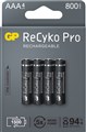 Аккумулятор AAA/(HR03), GP Recyko Pro 800 (GP85AAAHCB-2EB4), Ni-MH, 800mAh, 1.2V, 2.4A, LSD70-5, Box 4шт