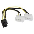 Переходник питания на видеокарту 6pin to 2molex Video power