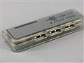 HUB USB 2.0 4 ports TD4010 silver концентратор USB портов, разветвитель USB-портов, кабель для подключения к пк в комплекте