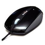 Мышь DeTech DE-2096 Rubber Shiny Black, USB