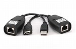 Удлинитель USB по витой паре RJ45  до 50м