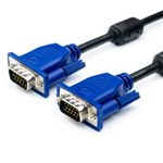 Кабель VGA 3m Atcom  DE-15Hd 1080P 3+9 с 2-я ферритовыми кольцами, Blue/Black