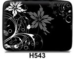 Чехол для планшета/нетбука 10.2' гламур HQ-Tech H543 'Абстракция цветы чб' 27,5x22см