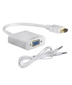 Конвертер HDMI to VGA + Audio White