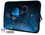 Чехол для планшета/нетбука 12.2' гламур HQ-Tech H859 'Абстракция сердце', неопреновый 30x23,5см