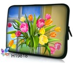 Чехол для планшета/нетбука 10.2' гламур HQ-Tech H818 'Тюльпаны', неопреновый 27,5x22см