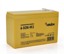 аккумулятор тяговый 12V 9 Ah AGM MERLION 6-DZM-9 F2 (151x65x94мм)