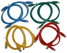 Патч-корд литой 2 m UTP, RJ45, кат. 5Е (медь многожильн) желтый