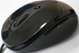 Мышь DeTech DE-5053G Rubber Shiny Black, USB