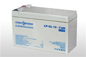 Аккумулятор гелевый 12V 7Ah LogicPower LP-GL 12-7