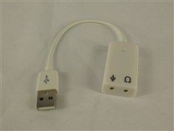 Звуковая карта USB 2.0 провод Audio + микрофон 3D