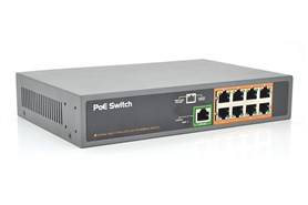 Коммутатор POE 54V 8 портов PoE + 1 порт Gigabit Ethernet (UP-Link)
