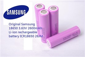 Аккумулятор 18650 Li-Ion Samsung ICR18650-26J M, 2600mAh, 5.2A, 4.2/3.63/2.75V