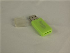 Картридер MERLION CRD-1GR TF/Micro SD, USB2.0, Green