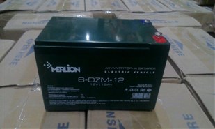 Аккумулятор тяговый 12V 12 Ah AGM MERLION 6-DZM-12 M5 (под винтик) 10x10x15см