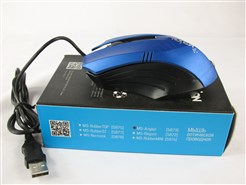 Мышь Merlion MS-Angled Black/Blue USB