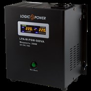 ИБП для видеонаблюдения LogicPower LPA-W-PSW-500VA (350Вт) 2A/5A/10A правильная синусоида, настенное крепление