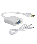 Конвертер HDMI to VGA + Audio White