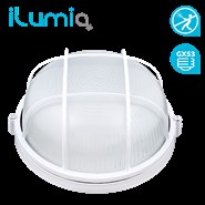 Светильник накл. Ilumia 047 ML-GX53-IP65-wh под лампу GX53, IP65, алюм/стекло с решеткой, белый
