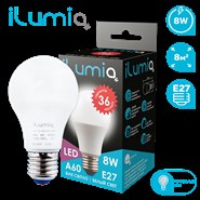 Лампа Ilumia 072 L-8-A60-E27-NW 600Лм, 8Вт, 4000К