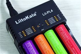 Зарядное устройство от 220V/12V, Liitokala Lii-PL4, 4 канала, Ni-Mh/Li-ion/LiFePO4, LED, Box