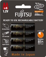 Аккумулятор AA/(HR6) Fujitsu Pro HR-3UTHCEU(4B), 2550mAh, LSD Ni-MH, блистер 4шт, цена за уп., Japan ориг 100%