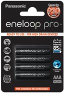 Аккумулятор AAA/(HR03) Panasonic Eneloop Pro BK-4HCDE/4BE, 930mAh, LSD Ni-MH, 4шт в упаковке, Japan(цена за упаковку) ориг 100%