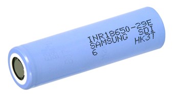 Аккумулятор 18650 Li-Ion Samsung INR18650-29E (SDI-6), 2900mAh, 8.25A, 4.2/3.65/2.5V