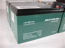 Аккумулятор тяговый 12V 12 Ah LogicPower LP 6-DZM-12 (клеммы под винтик), 10x10x15см, (2020) 16105