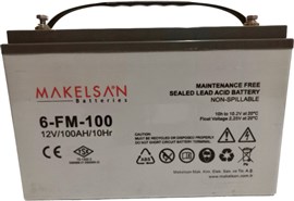 Аккумулятор тяговый 12V 100 Ah MAKELSAN 6-FM-100, Gray Case (329x172x218мм)