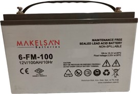 Аккумулятор 12V 100 Ah MAKELSAN 6-FM-100, Gray Case (329x172x218мм)